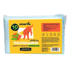 Пеленки ежедневные Smartis с ароматом лаванды 60*60 см 38г 4г 10 шт