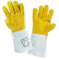 Рукавиці зварювальника LahtiPro 2704 11(2XL) жовті Рукавиці зварювальника LahtiPro 2704 11(2XL) жовті