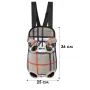 Рюкзак- кенгуру для животных No Brand DT854 L полосатый узор Бежевый (11876-68972)