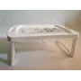 Столик поднос пластиковый раскладной Гемопласт Белый