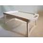Столик поднос пластиковый раскладной Гемопласт Белый