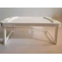 Столик поднос пластиковый раскладной Гемопласт Белый