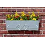 Металева підставка для квітів та вазонів Adore Décor 12х16х51 см Білий