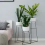 Комплект металевих підставок для квітів та вазонів Adore Décor Скандинавські 3 шт Чорний