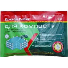 Засіб для компосту Доктор Робік на 1,5 куба 20 шт. х 75 гр. Засіб для компосту Доктор Робік на 1,5 куба 20 шт. х 75 гр.