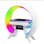 Настольна аккумуляторна смарт лампа із вбудованим аккумулятором UKC Smart RGB 15W Light Sound Machine Bluetooth Біла