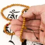 Чётки из семян пальмы Kailash Кровь дракона Антик 108 бусин 6.3 мм (08186)