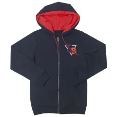Кофта дитяча для хлопчика на змійці GABBI KR-17-18 Супербій Темно-Синій на зріст 128 (11493)