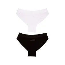 Труси жіночі Бразильяні Vivioji (2шт) white/black XS/S (13706)