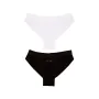 Труси жіночі Бразильяні Vivioji (2шт) white/black XS/S (13706)
