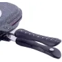 Сковородка-гриль Grill Pan двусторонняя прямоугольная 32х24х7.5см Kamille