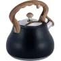Чайник из нержавеющей стали со свистком 2.7 л черный Kamille