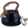 Чайник из нержавеющей стали со свистком 2.7 л черный Kamille