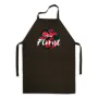 Фартух чорний кухонний з принтом для флориста I'm A Florist Я - флорист Троянди ФА000736 Кавун 68 см