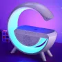 Настільна смарт лампа G-Smart Light BT2301 RGB з бездротовою зарядкою та Bluetooth колонкою 10W White