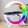 Настільна смарт лампа G-Smart Light BT2301 RGB з бездротовою зарядкою та Bluetooth колонкою 10W White