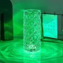 Настільна світлодіодна кристалічна лампа RIAS Rose Diamond RGB з пультом (3_04418)