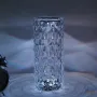 Настільна світлодіодна кристалічна лампа RIAS Rose Diamond RGB з пультом (3_04418)