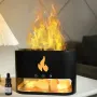 Cоляная лампа-ночник с эффектом пламени RIAS 101 с ультразвуковым увлажнителем воздуха Black (3_04424)