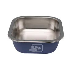 Миска Taotaopets 1910002 160 мм для собак и котов металлическая Синий (12173-72226)