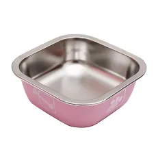 Миска Taotaopets 1910002 160 мм для собак и котов металлическая Розовый (12173-72228)