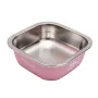 Миска Taotaopets 1910002 160 мм для собак и котов металлическая Розовый (12173-72228)