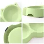Миска для кішок Taotaopets Cat 123307 Green подвійна пластикова