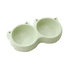 Миска для кішок Taotaopets Cat 123307 Green подвійна пластикова