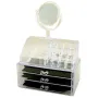 Настільний акриловий органайзер для косметики OPT-TOP Cosmetic Storage Box на 3 дверей з дзеркалом (1756375357)