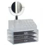 Настільний акриловий органайзер для косметики OPT-TOP Cosmetic Storage Box на 3 дверей з дзеркалом (1756375357)