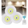Набір нічників з пультом набір 3 шт OPT-TOP LED light with Remote Control set (1756375633)