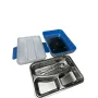 Ланч бокс для еды из качественных премиум материалов Lunch Box от сети 220 V 820 мл Синий (1937469832)