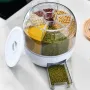 Органайзер No Brand для сипучих продуктів з дозатором, що обертається на 6 відділень (2104218248)