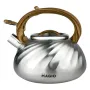 Чайник для плиты со свистком 3л MAGIO MG-1194 Steel/Wood