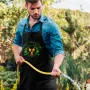 Фартук черный кухонный с принтом для дачника Садовых дел мастер ФА000774 Кавун