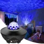 Нічник проектор зоряного неба RIAS KK-790 Bluetooth з пультом 6W Black (3_04539)