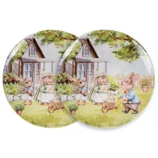 Набор тарелок Rabbit family 26 cm из 2-х штук Lefard Набор тарелок Rabbit family 26 cm из 2-х штук Lefard