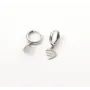 Серьги Tiffany сердца Maxi Silver 9407 2.5 см Серебристый