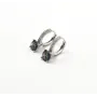 Серьги с фианитом Maxi Silver 9406 1.8х1.4 см Разноцветный
