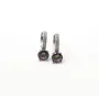 Серьги с фианитом Maxi Silver 9406 1.8х1.4 см Разноцветный