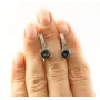 Серьги с фианитом Maxi Silver 9406 1.8х1.4 см Разноцветный