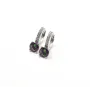 Серьги с фианитом Maxi Silver 9406 1.8х1.4 см Разноцветный