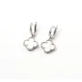 Сережки Van Cleef з перламутром Maxi Silver 9399 1.4х3 см Сріблястий