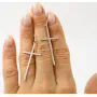 Серьги пусеты с крестами Maxi Silver 9385 4.5 см Серебристый
