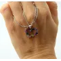 Кулон серце з фіанітами Maxi Silver 9386 1.8 см Різнокольоровий