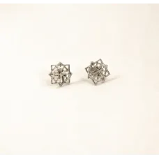 Серьги валькирия Maxi Silver 8744 1.2 см Серебристый