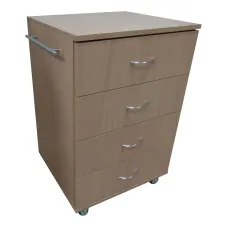 Тумба медична мобільна посилені гумові колеса МАКСІ МЕБЛІ Бук (5102693)