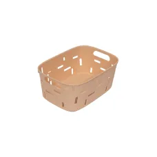 Корзина для зберігання пластикова Kornel персикова 21х30 см