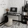 Письмовий стіл Art in Head Brevity Loft standart 1400х750х670 Графіт/Чорний метал (TB04070000030)