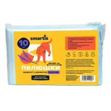 Пеленки ежедневные с ароматом лаванды Smartis 60*90 см 60 г / 8 г 10 шт